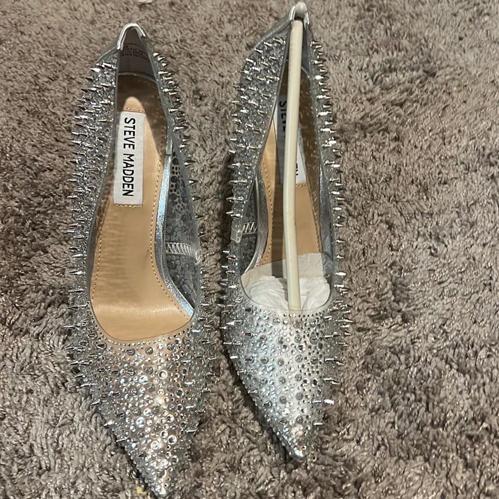 Silver Steve Madden shoes